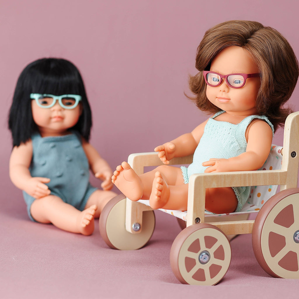 Turquoise Doll Glasses | Realistic Eyeglasses Accessory for 15"+ Reborn & Baby Dolls