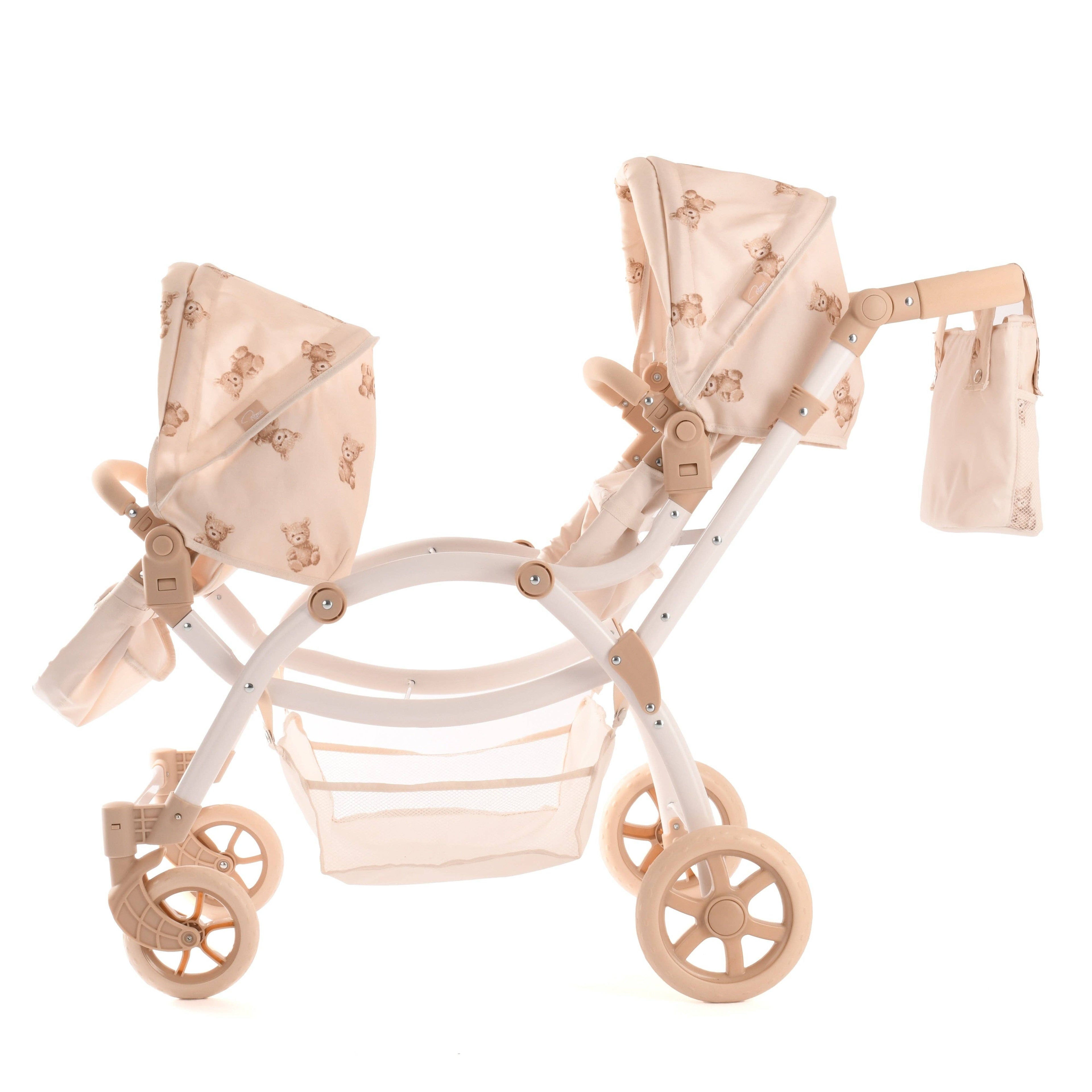 Roma Twin Doll Pram - Teddy Bear Collection