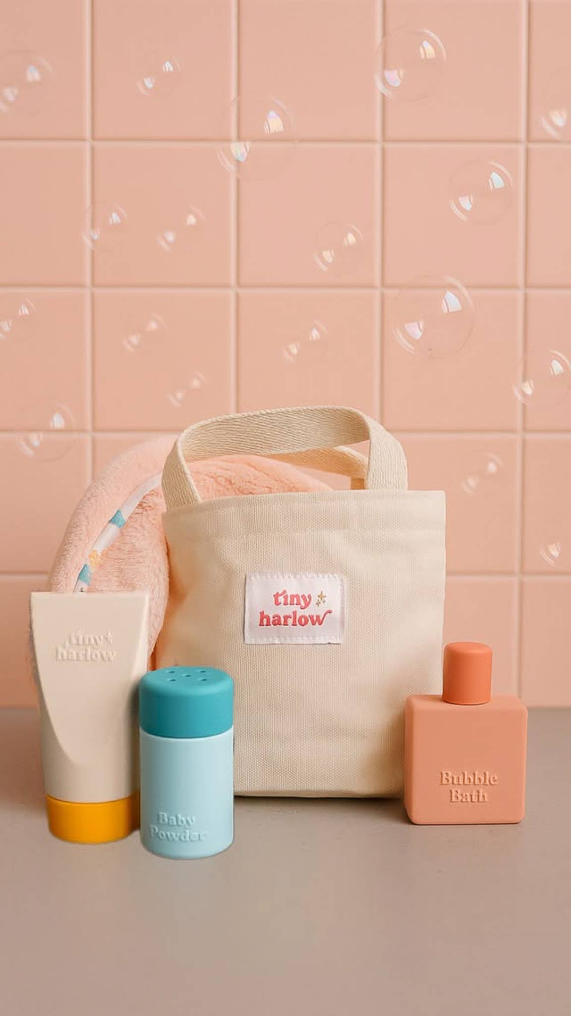 Tiny Harlow Doll Bath Time Set | Reborn & Silicone Doll Bath Accessories
