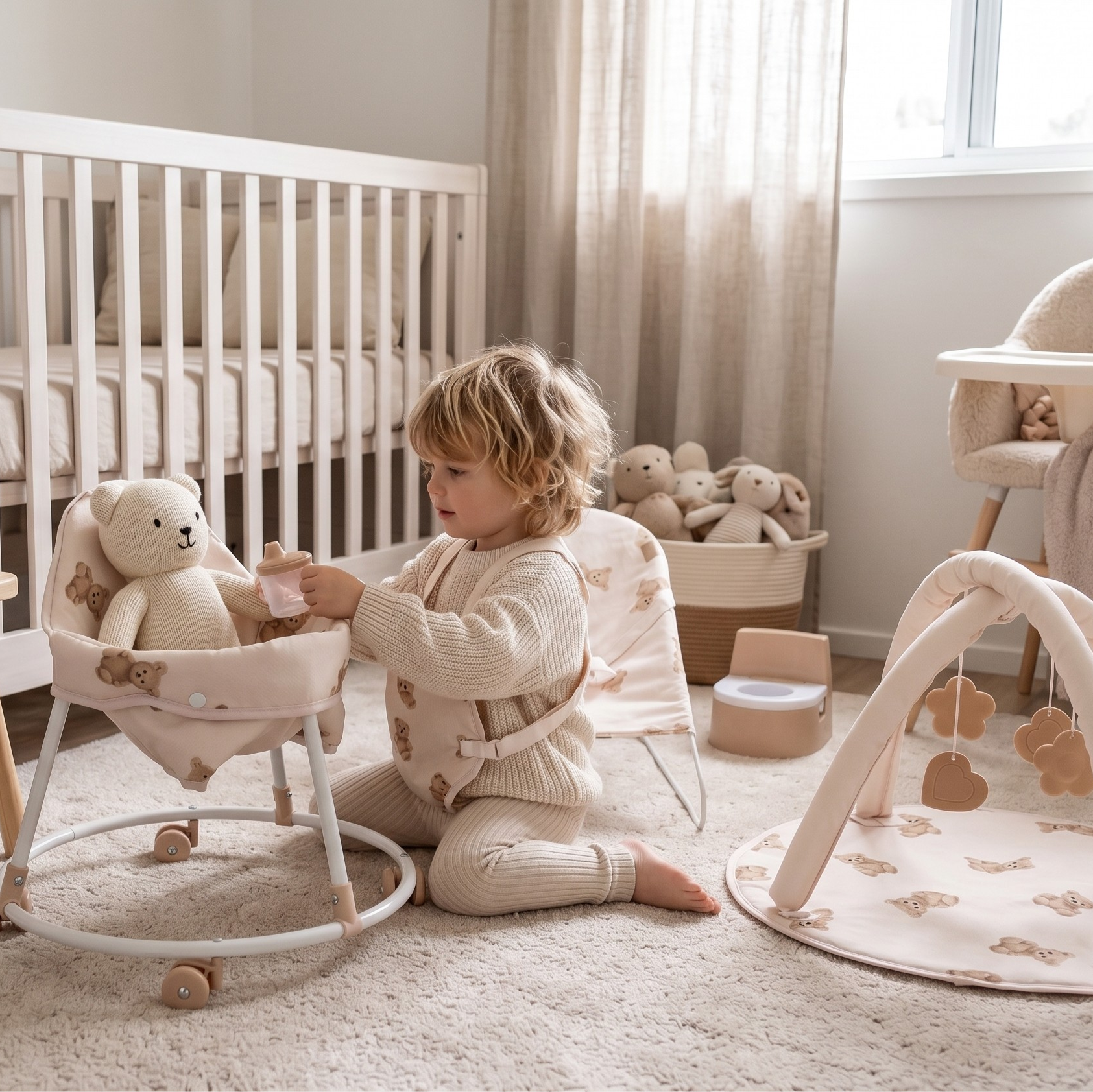 Roma 10-Piece Mega Nursery Doll Playset - Teddy Bear Collection