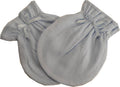White Baby Mittens | Soft 100% Cotton No-Scratch Infant Mittens for Newborns & Reborn Dolls