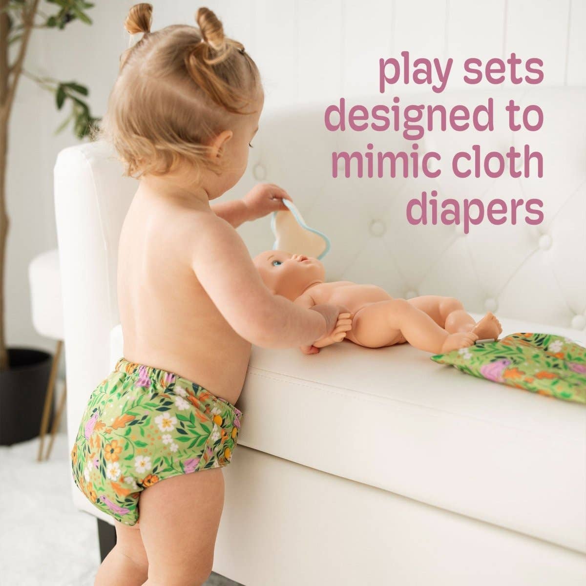 Reusable Doll Diaper Set with Mini Baby Wipes | Reborn & Silicone Doll Accessories