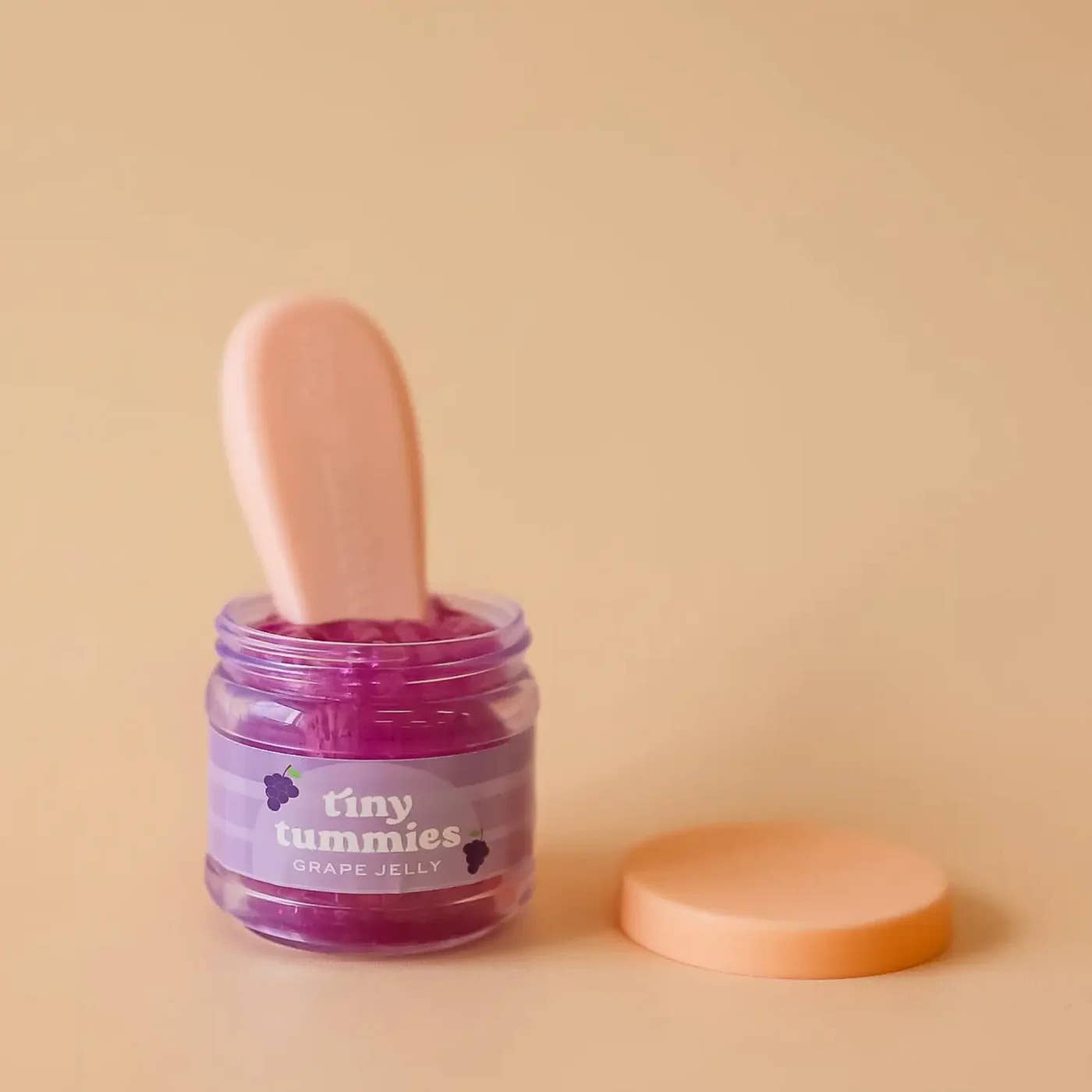 Tiny Tummies Grape Jelly Jar & Magic Spoon | Doll Feeding Playset for Reborn & Silicone Dolls