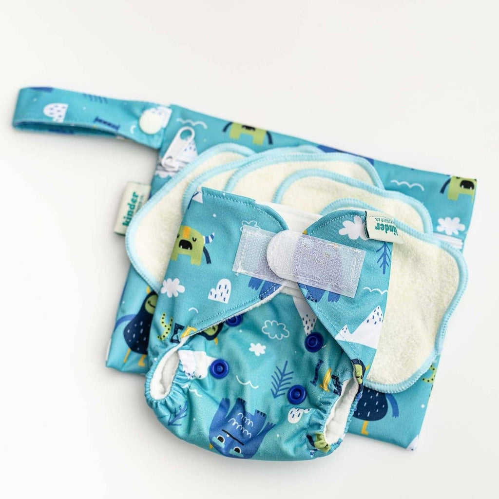 Reusable Doll Diaper Set with Mini Baby Wipes | Reborn & Silicone Doll Accessories