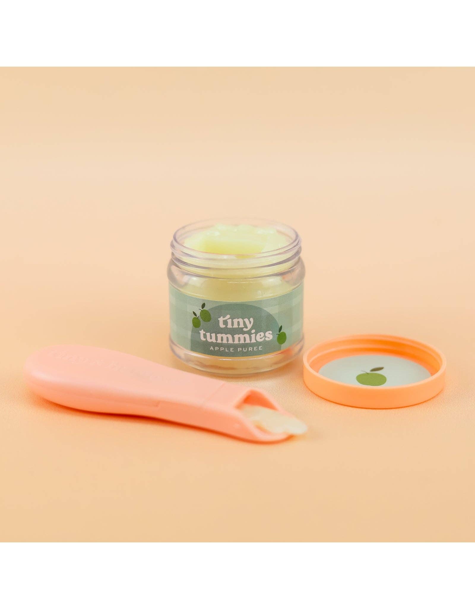 Tiny Tummies Apple Jelly Jar & Magic Spoon | Doll Feeding Playset for Reborn & Silicone Dolls