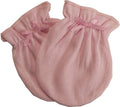 Pink Baby Mittens | Soft 100% Cotton No-Scratch Infant Mittens for Newborns & Reborn Dolls