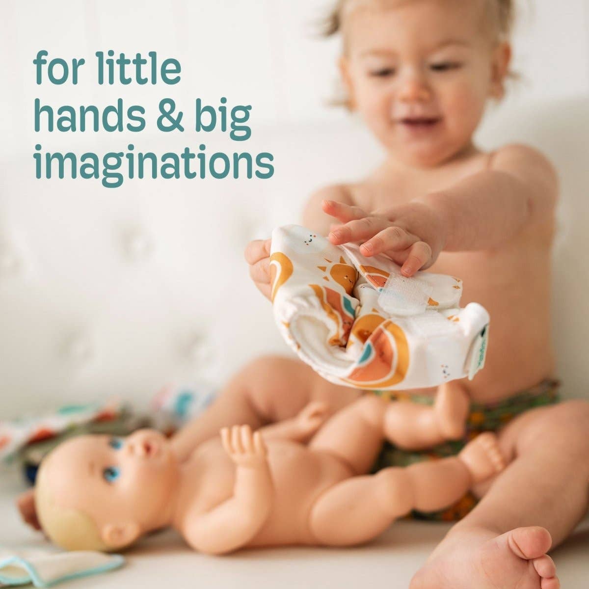 Reusable Doll Diaper Set with Mini Baby Wipes | Reborn & Silicone Doll Accessories