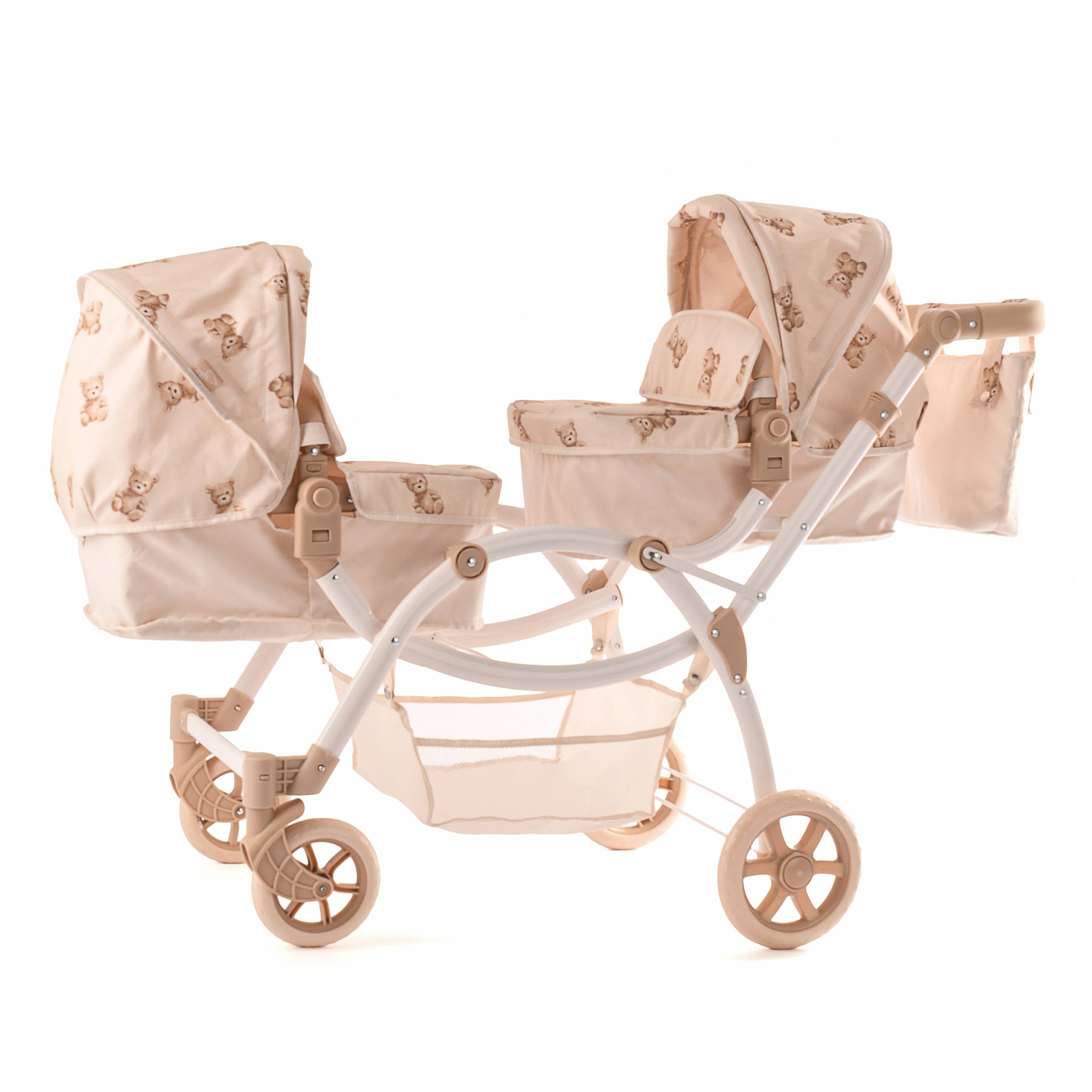 Roma Twin Doll Pram - Teddy Bear Collection