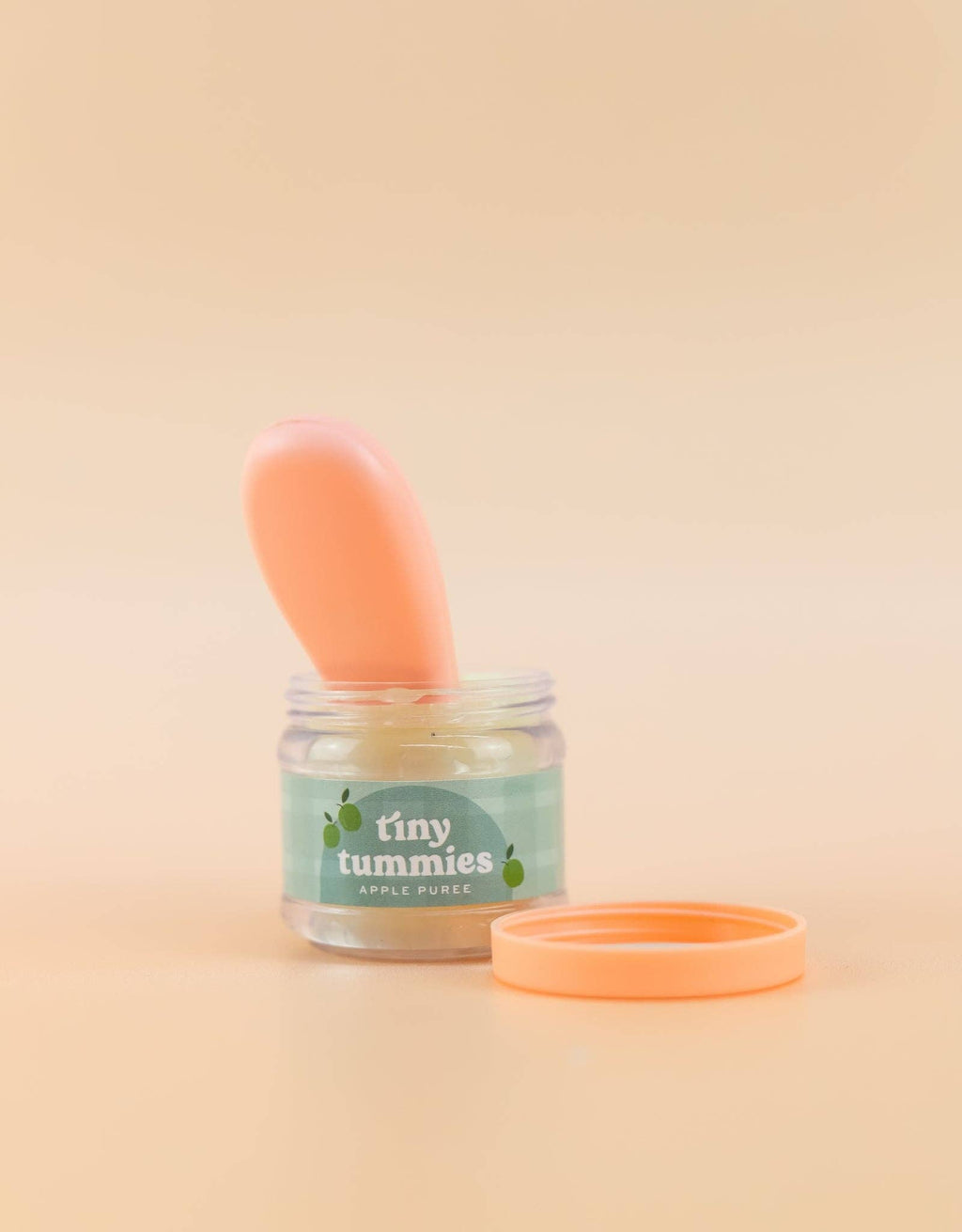 Tiny Tummies Apple Jelly Jar & Magic Spoon | Doll Feeding Playset for Reborn & Silicone Dolls