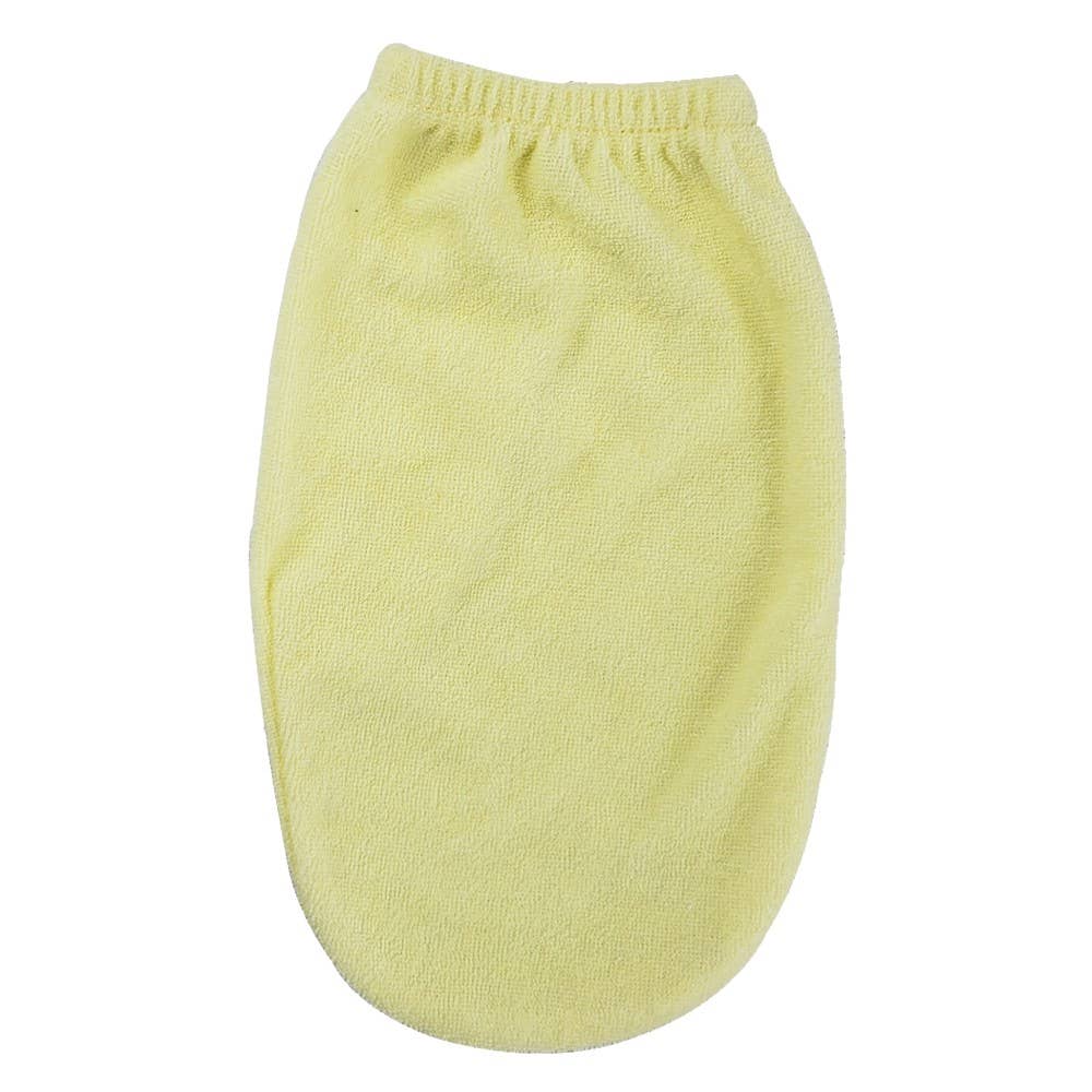 Reborn Doll Washcloth Mitten | Soft Yellow Cotton Terry Wash Mitt for Silicone & Reborn Baby Dolls