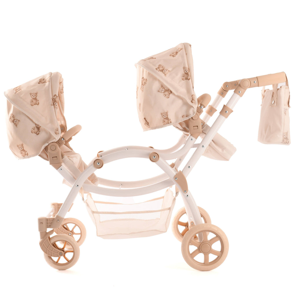 Roma Twin Doll Pram - Teddy Bear Collection