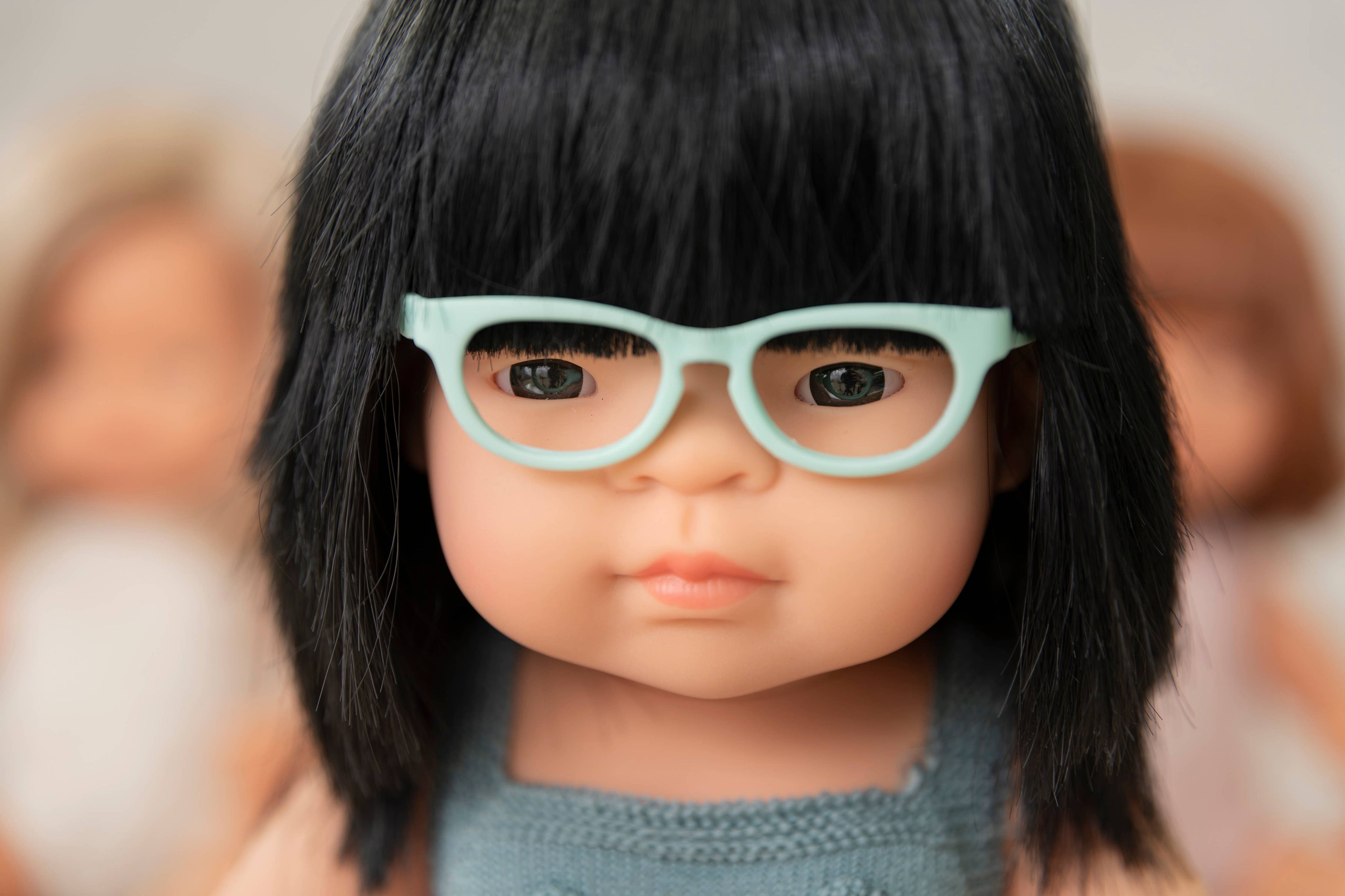 Turquoise Doll Glasses | Realistic Eyeglasses Accessory for 15"+ Reborn & Baby Dolls