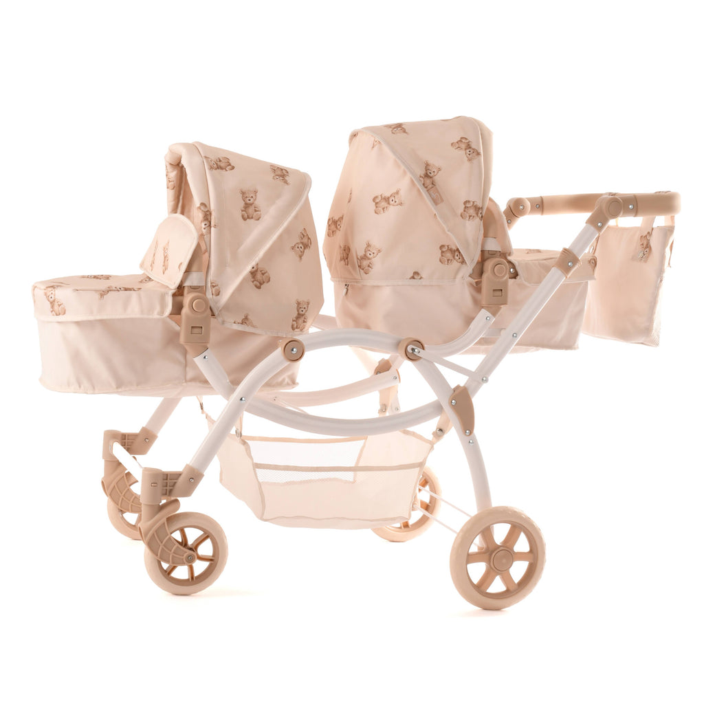 Roma Twin Doll Pram - Teddy Bear Collection