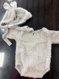 Grey Bunny Jumper with Tail & Hat
