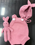 Crochet Jumper Set with Hat & Bunny Toy