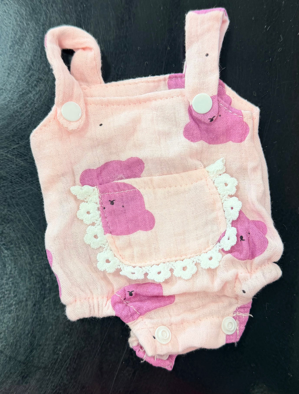 Bear Print Jumper Set for 10–13" Dolls | Pink or Blue