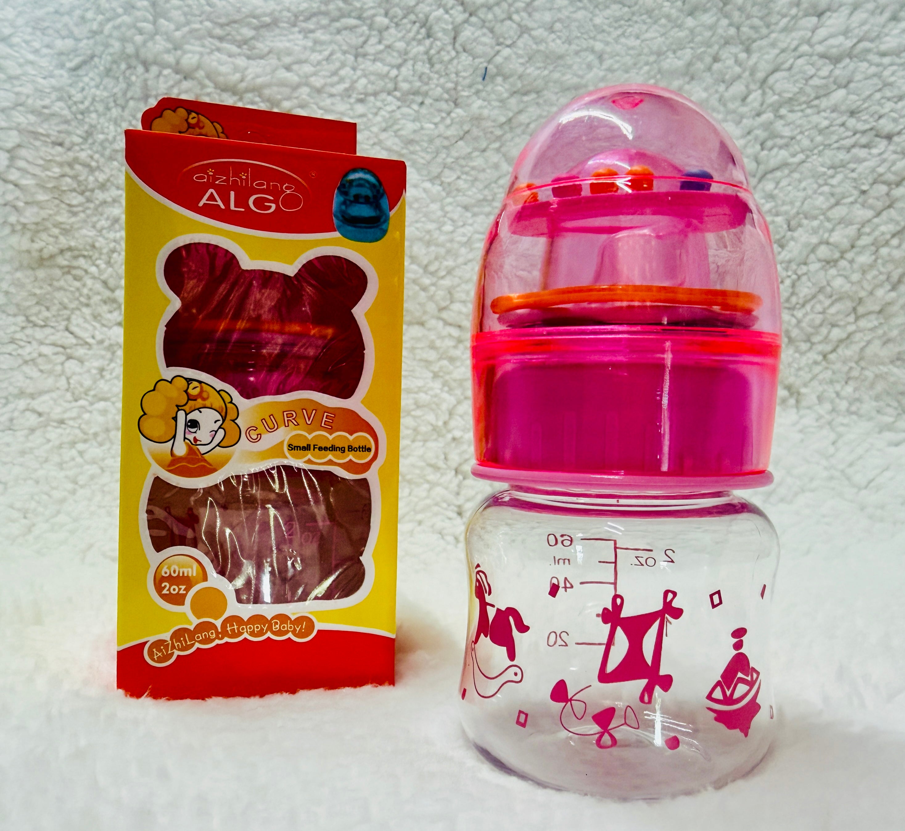 Reborn Baby Doll Bottle | 2oz No-Hole Nipple Feeding Bottle