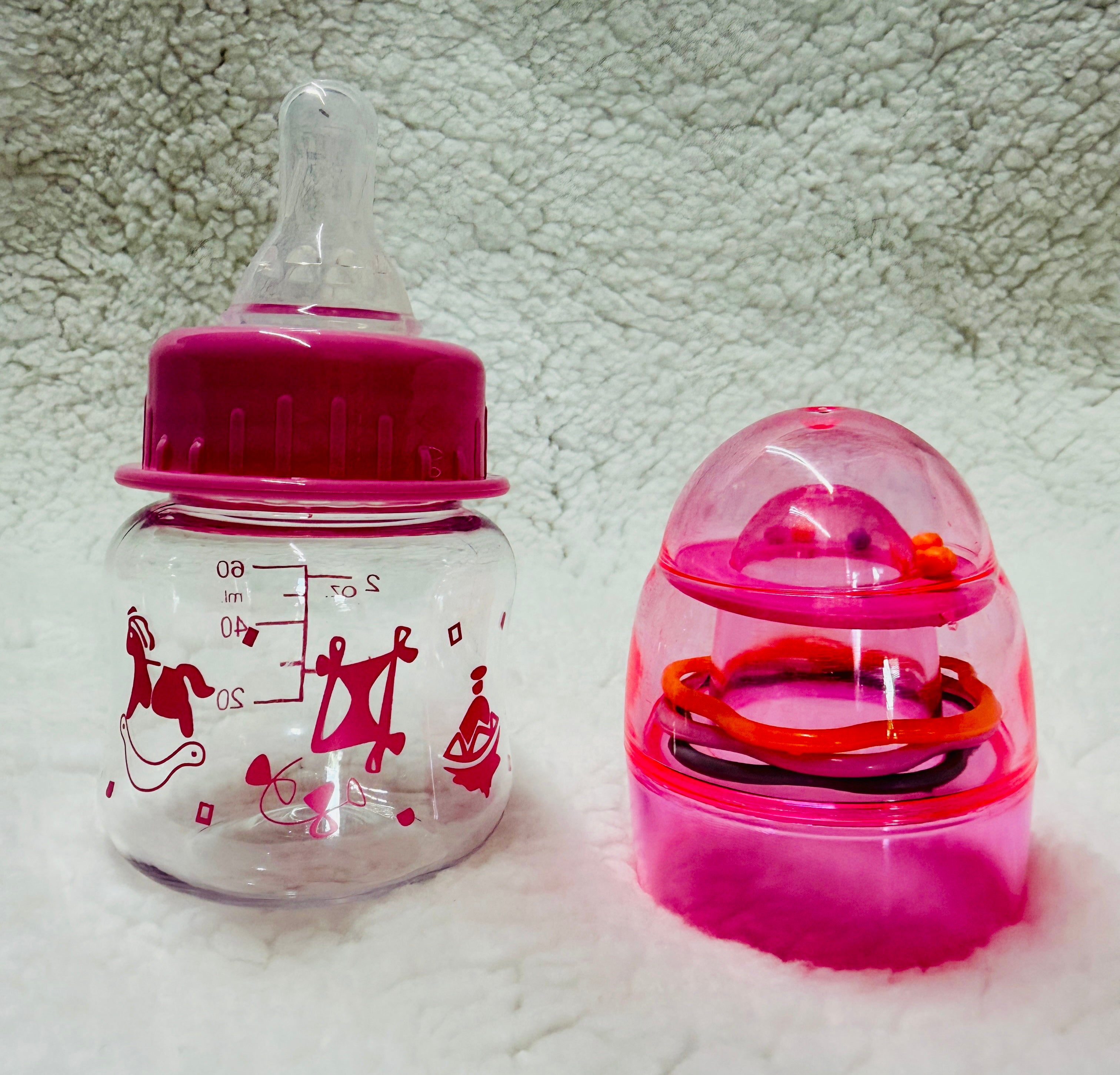 Reborn Baby Doll Bottle | 2oz No-Hole Nipple Feeding Bottle