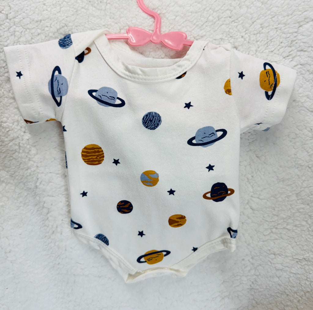 3-Piece Reborn Doll Onesie Set | Onesie, Headband & Mittens for Silicone & Reborn Babies