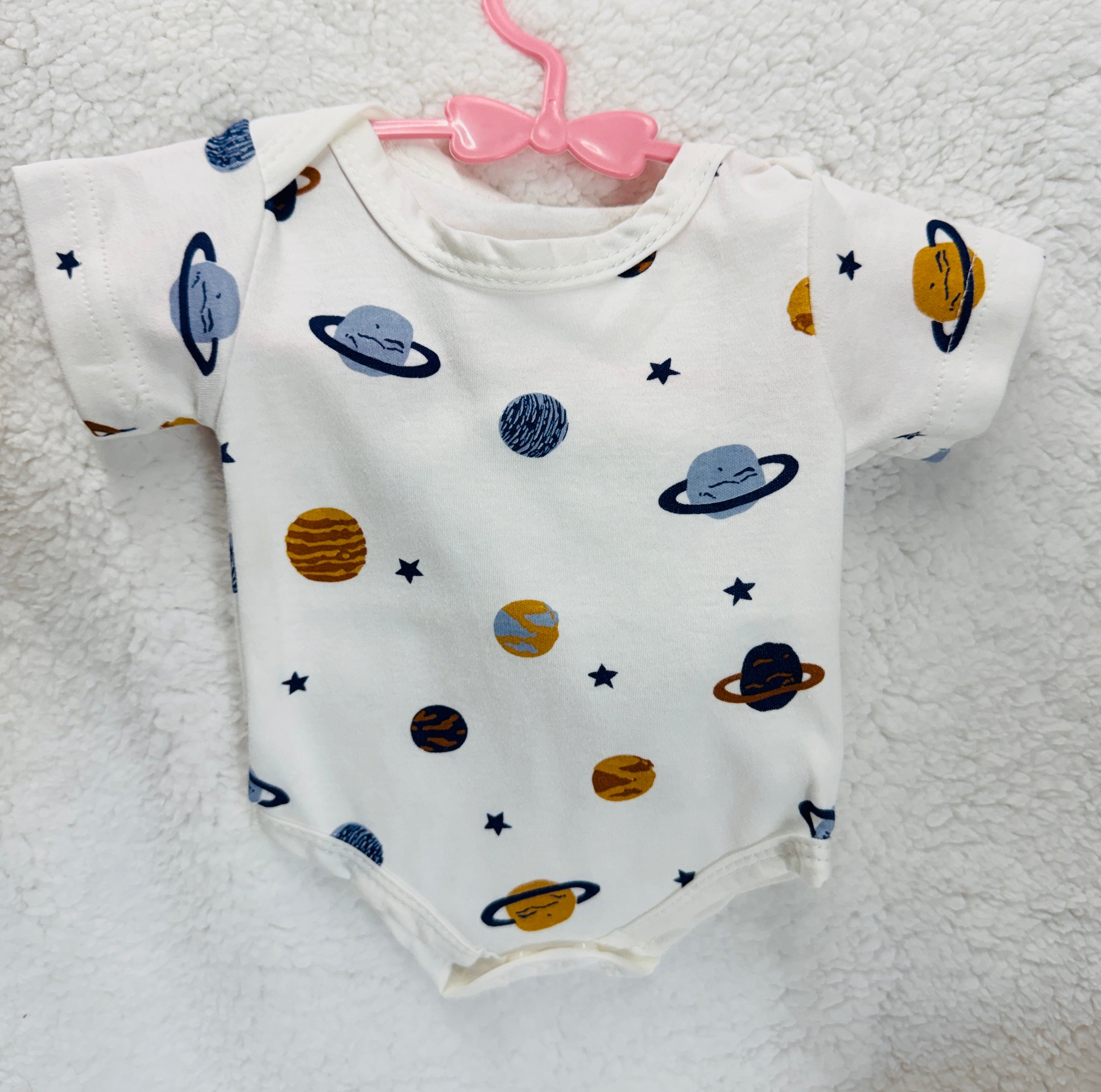 3-Piece Reborn Doll Onesie Set | Onesie, Headband & Mittens for Silicone & Reborn Babies