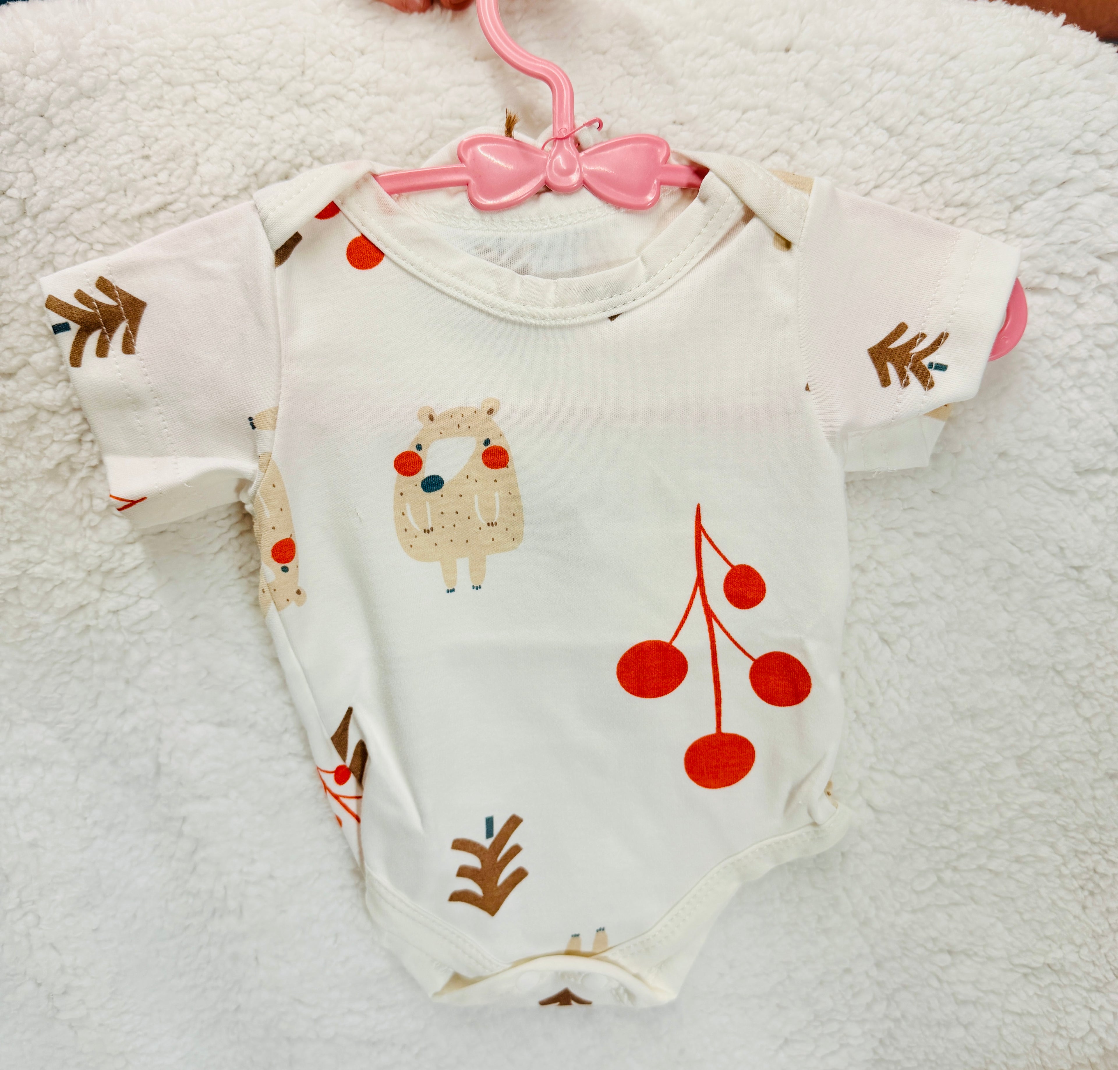 3-Piece Reborn Doll Onesie Set | Onesie, Headband & Mittens for Silicone & Reborn Babies