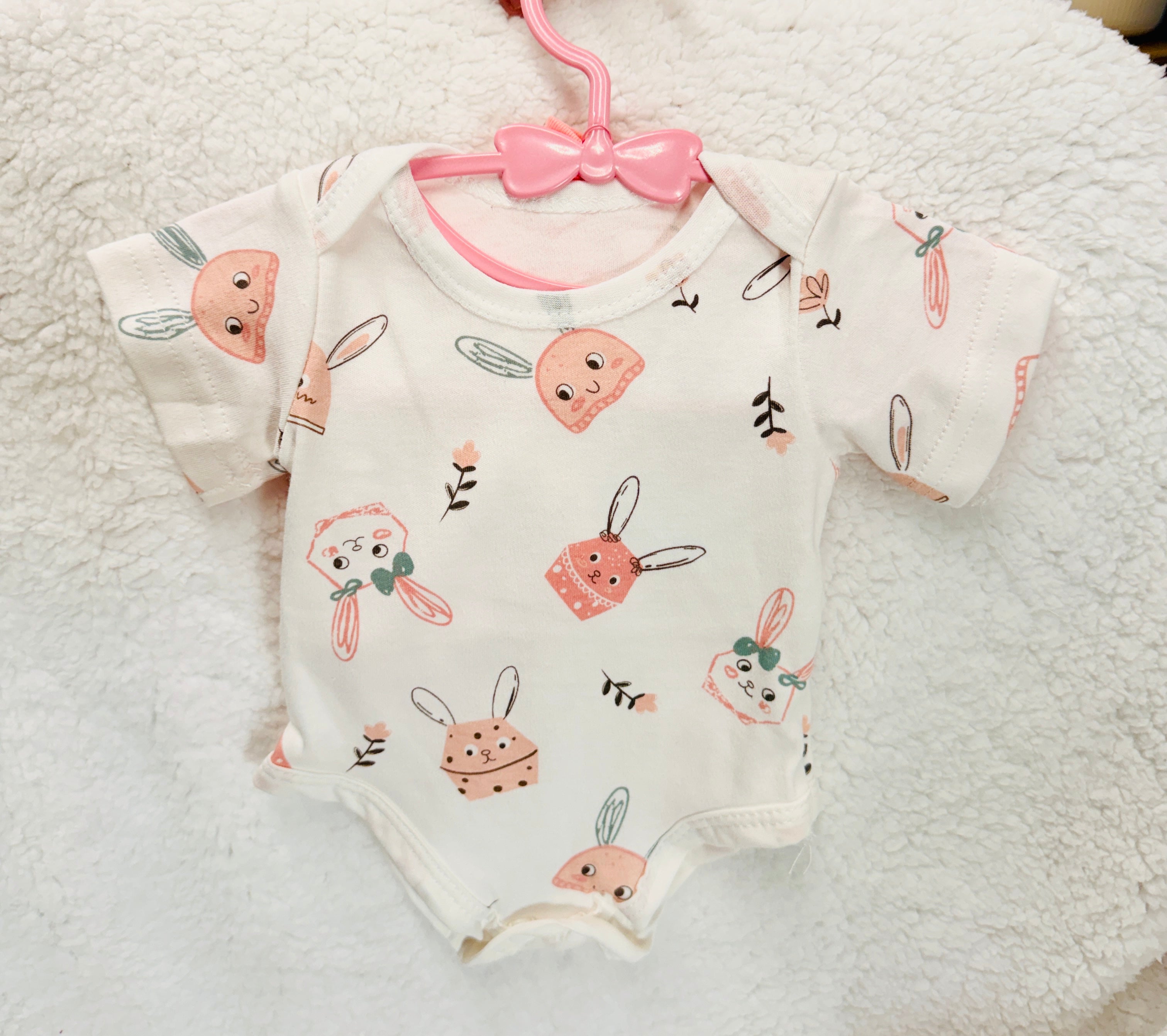 3-Piece Reborn Doll Onesie Set | Onesie, Headband & Mittens for Silicone & Reborn Babies