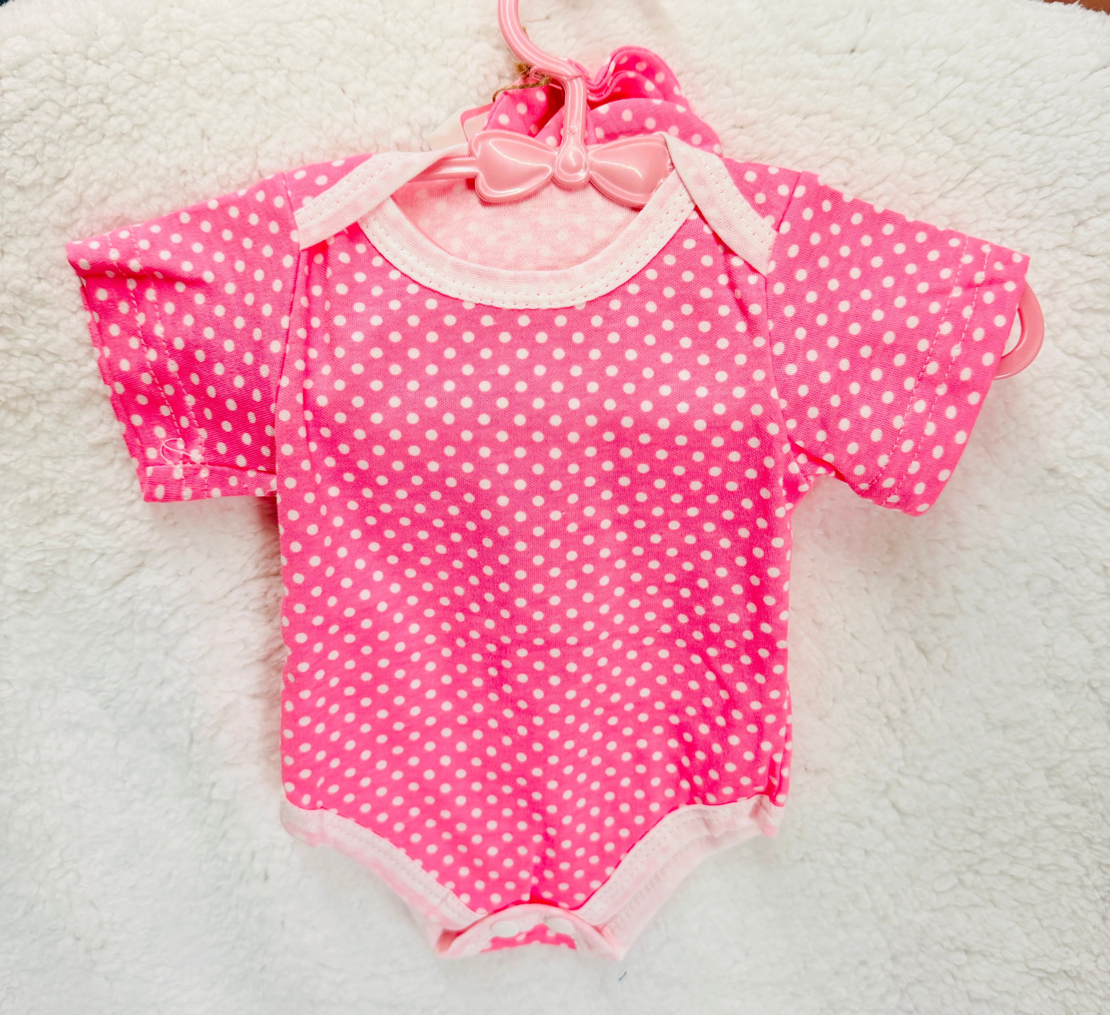 3-Piece Reborn Doll Onesie Set | Onesie, Headband & Mittens for Silicone & Reborn Babies