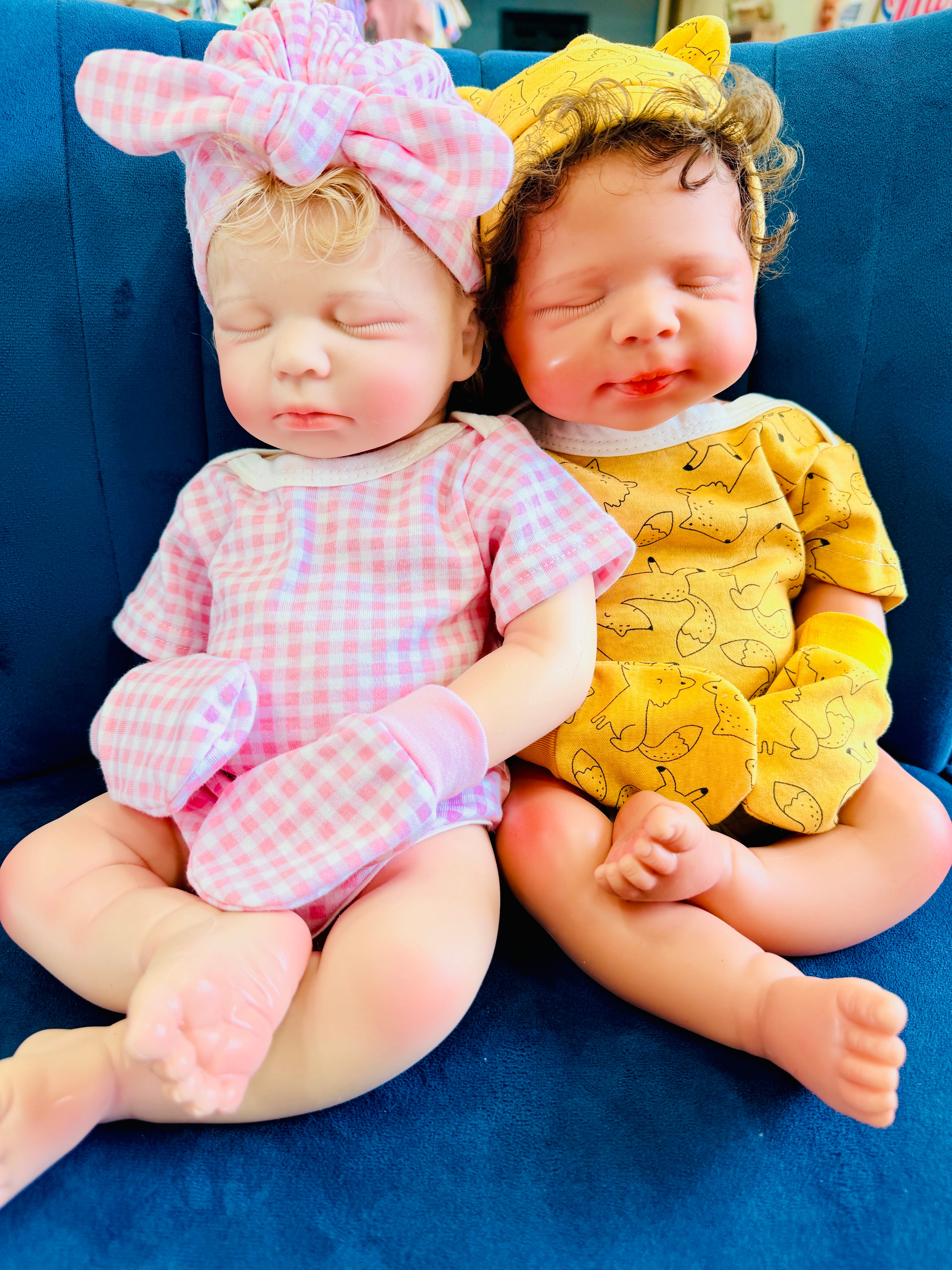 3-Piece Reborn Doll Onesie Set | Onesie, Headband & Mittens for Silicone & Reborn Babies