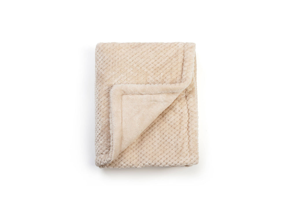 Blue Baby Blanket with Bunny Plush Toy