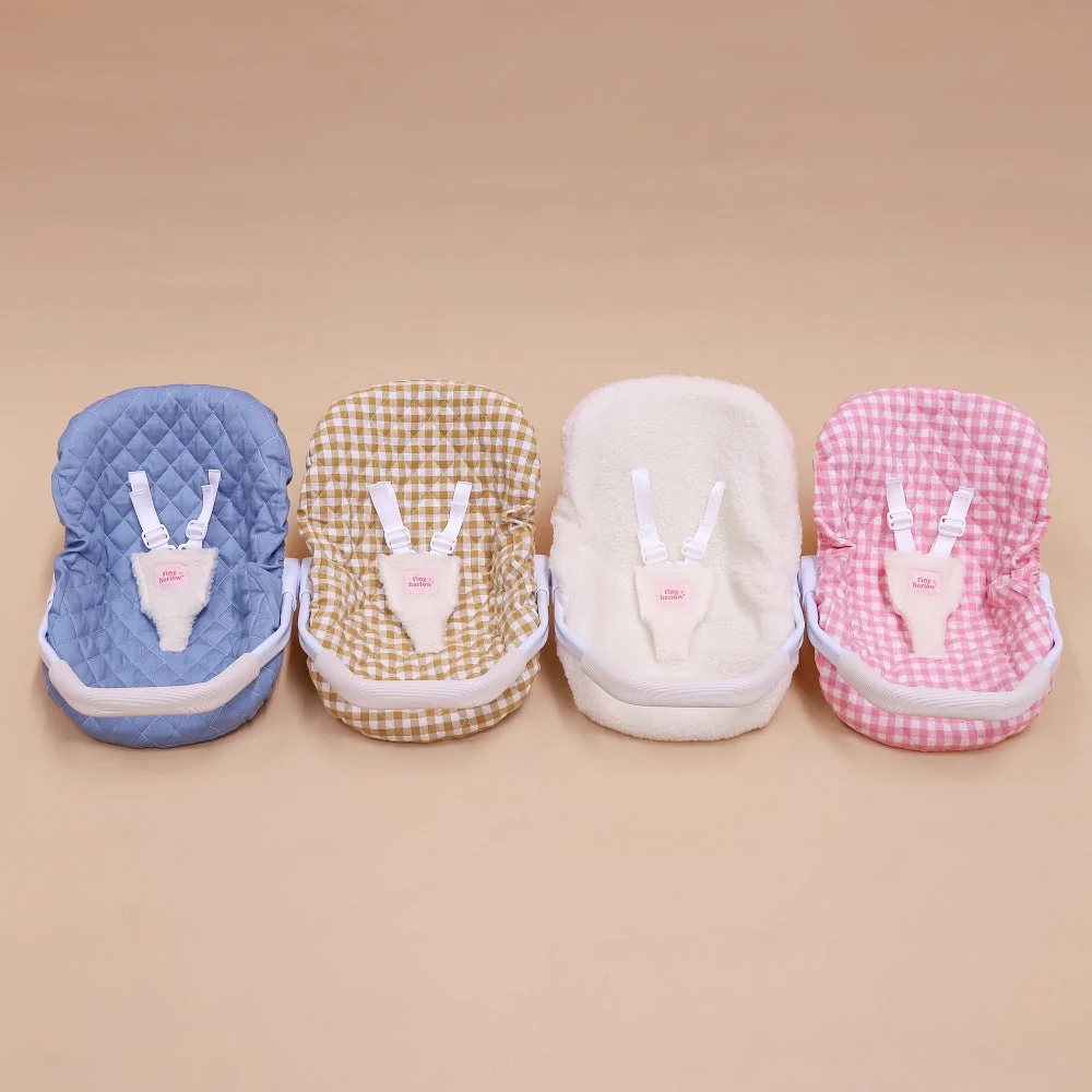 Tiny Harlow Doll Car Seat Capsule - Blue Ducky | Reborn & Silicone Doll Carrier