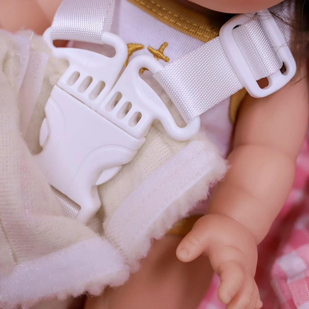 Tiny Harlow Doll Car Seat Capsule - Blue Ducky | Reborn & Silicone Doll Carrier