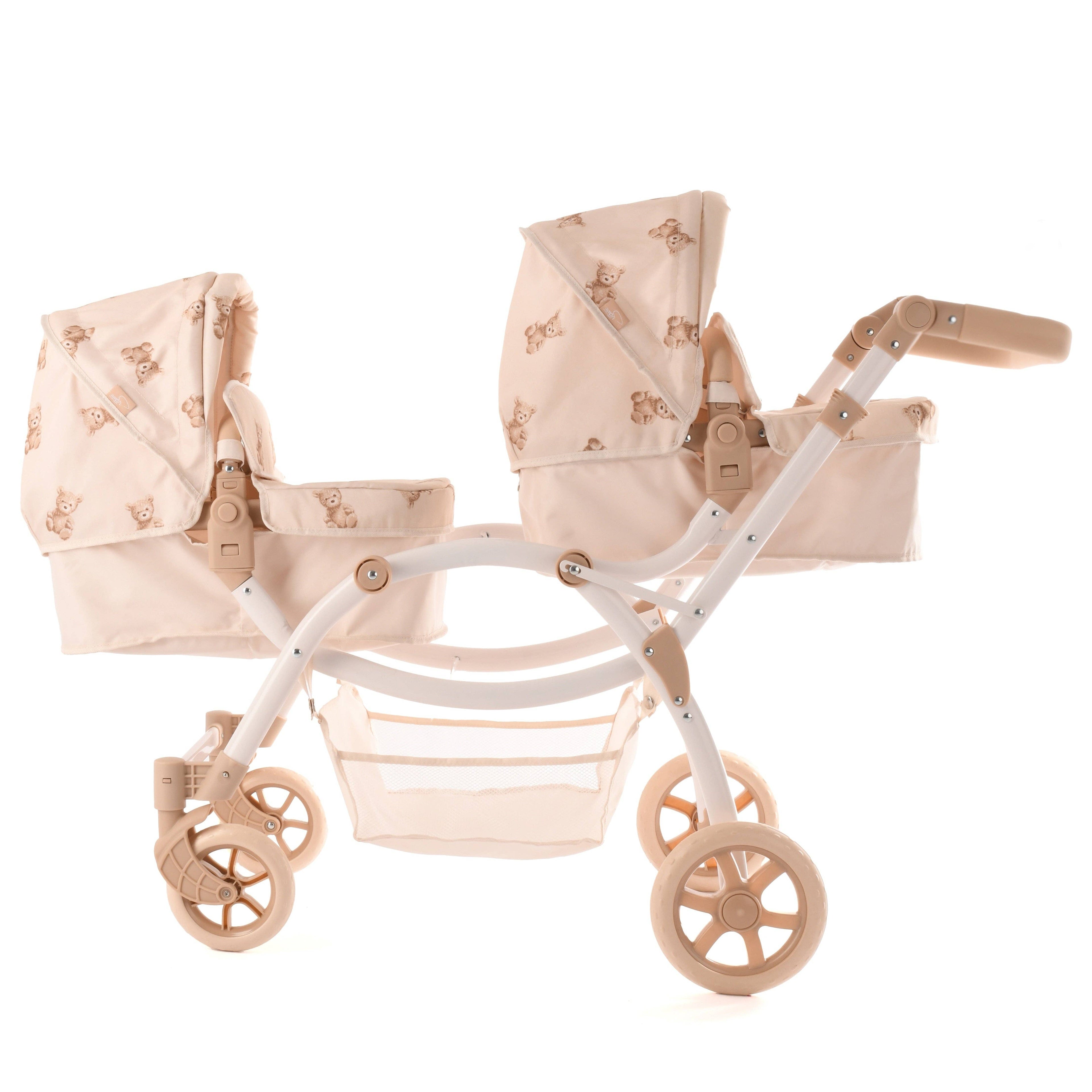Roma Twin Doll Pram - Teddy Bear Collection