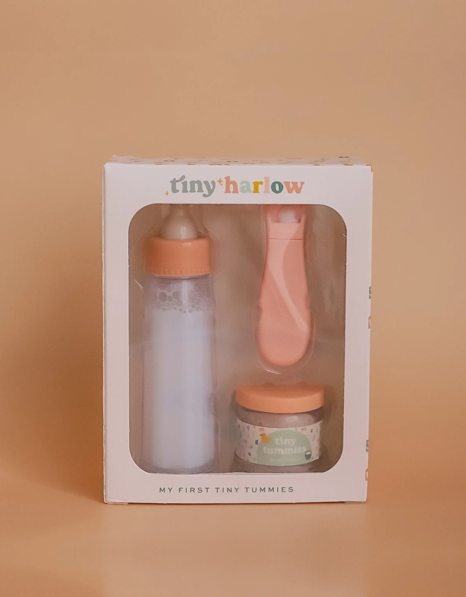 Tiny Tummies Baby Cereal & Magic Milk Bottle Set | Doll Feeding Gift Set for Reborn & Silicone Dolls