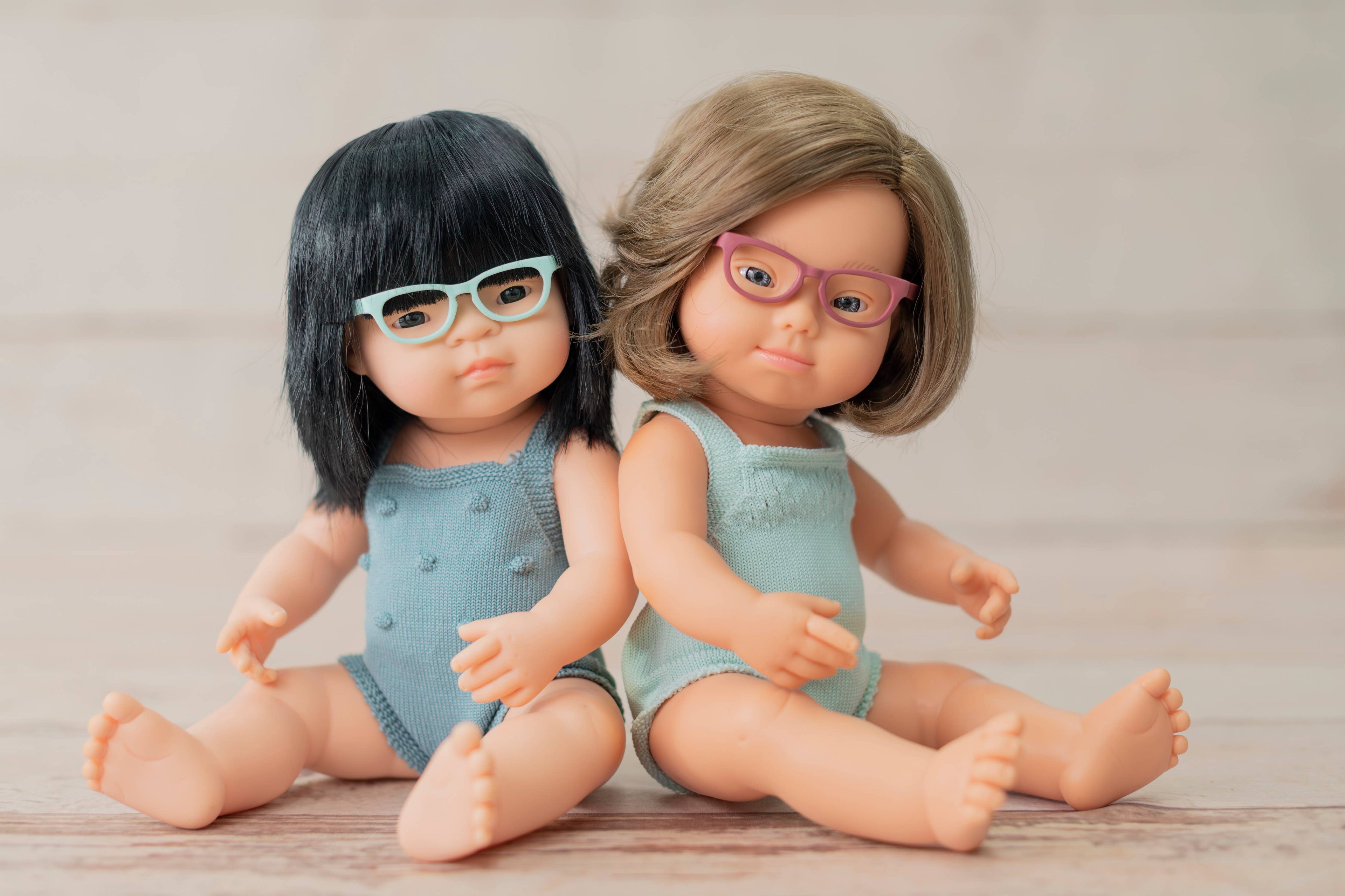 Turquoise Doll Glasses | Realistic Eyeglasses Accessory for 15"+ Reborn & Baby Dolls