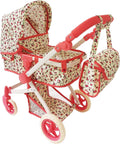 NYDC Convertible Combo Doll Stroller - Vintage Floral | Reborn & Silicone Doll Pram