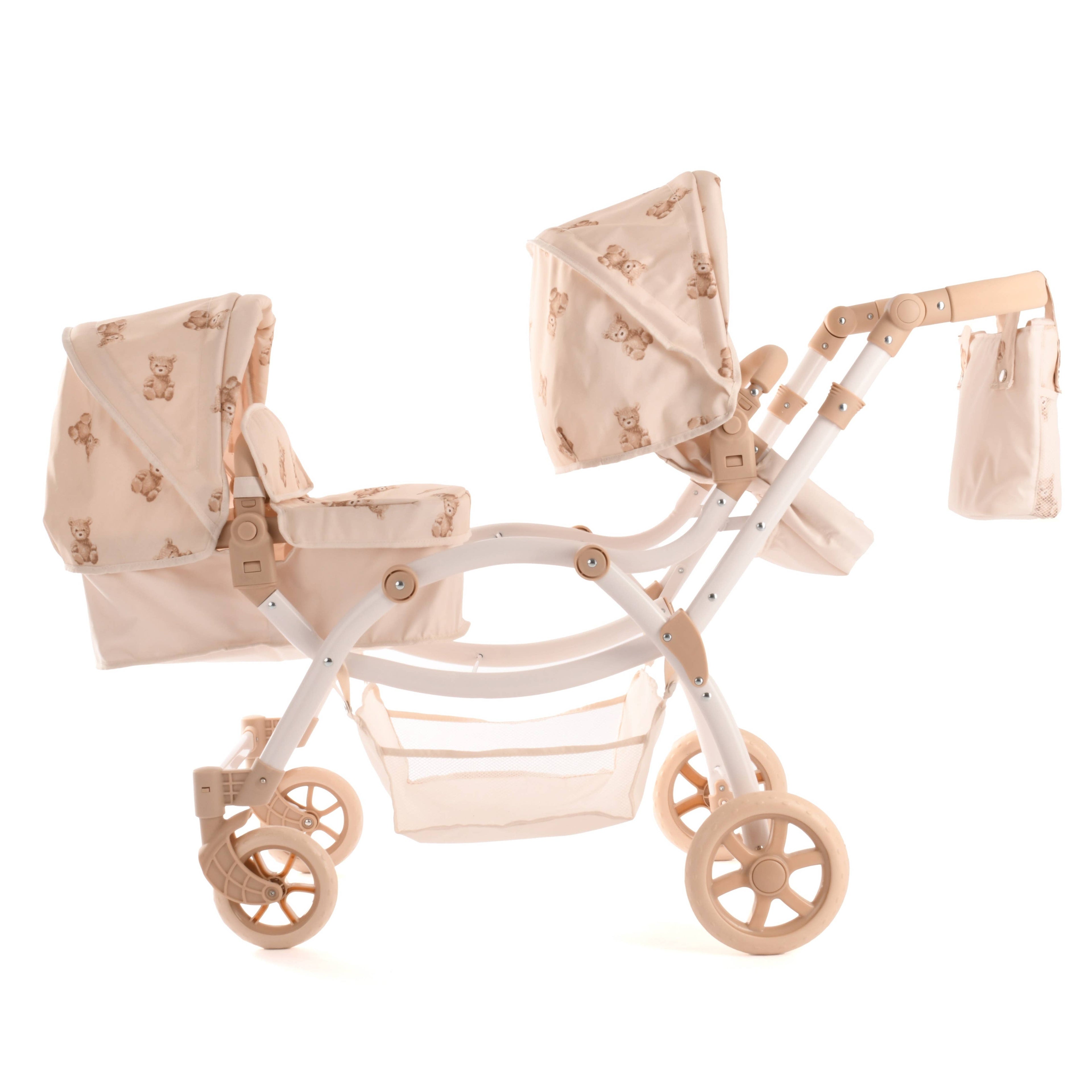 Roma Twin Doll Pram - Teddy Bear Collection