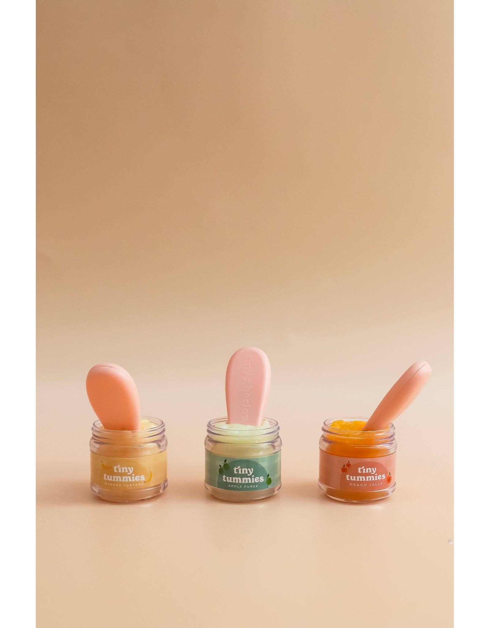 Tiny Tummies Banana Jelly Jar & Magic Spoon | Doll Feeding Playset for Reborn & Silicone Dolls