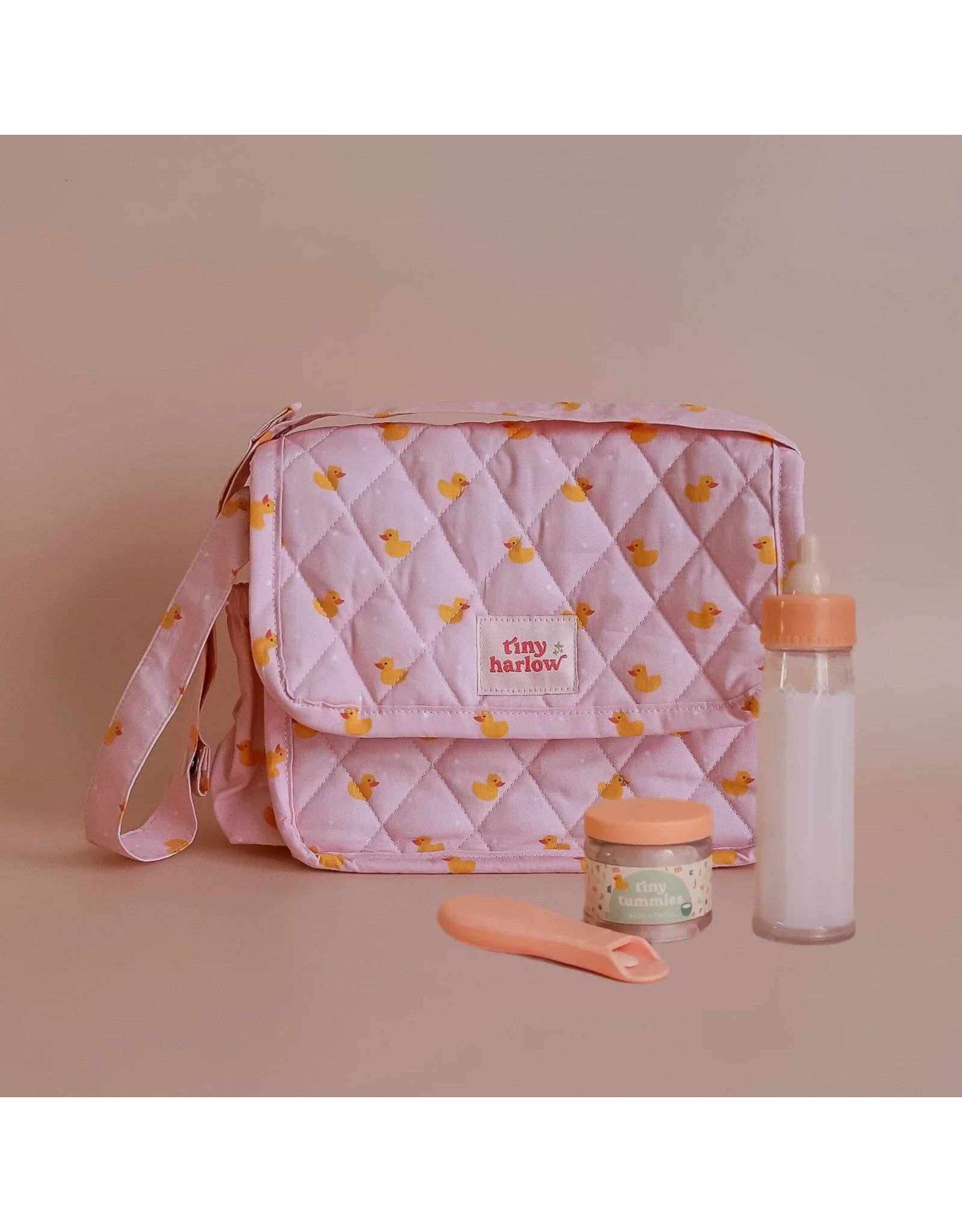 Tiny Harlow Tiny Nurturers Doll Care Gift Set - Pink Ducky | Reborn & Silicone Doll Accessories