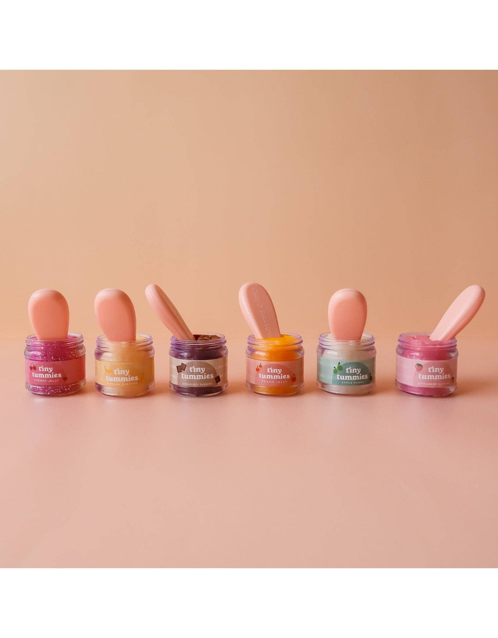 Tiny Tummies Chocolate Pudding Jar & Magic Spoon | Doll Feeding Playset for Reborn & Silicone Dolls