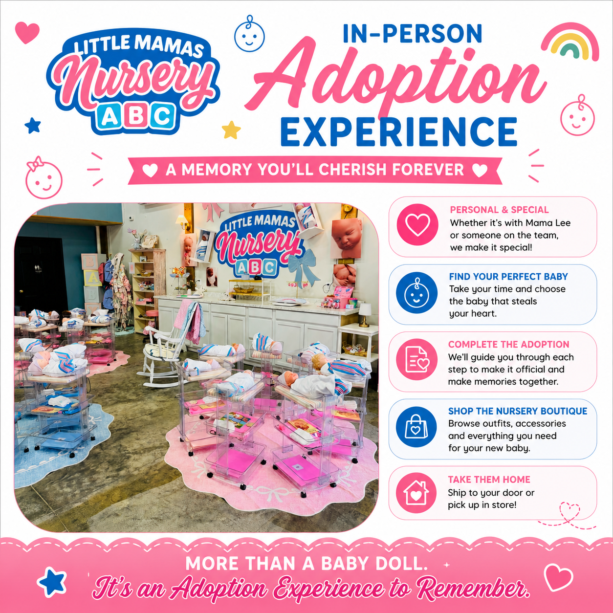 In-Person Baby Doll Adoption Experience